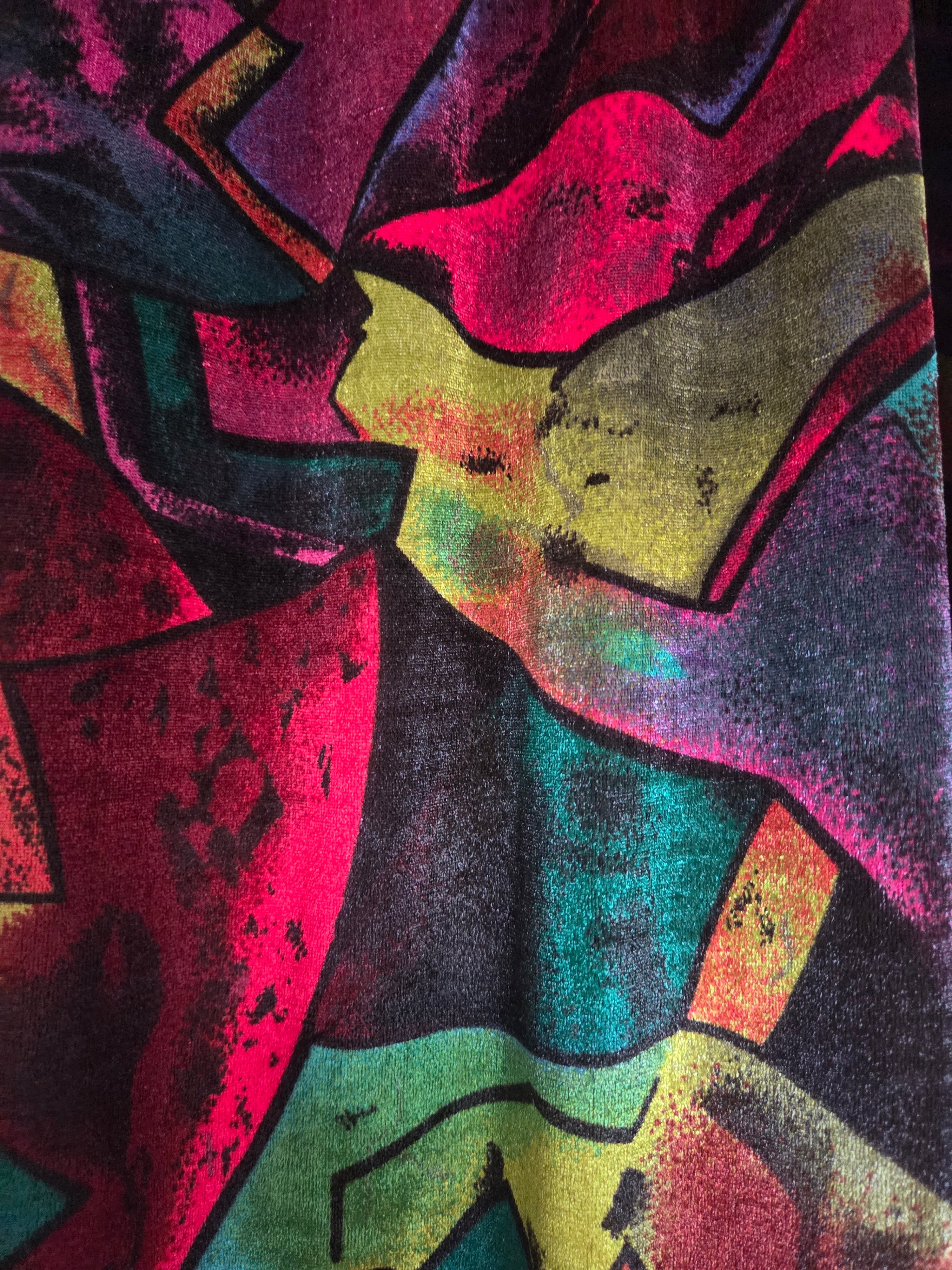 Jupe velours brillants