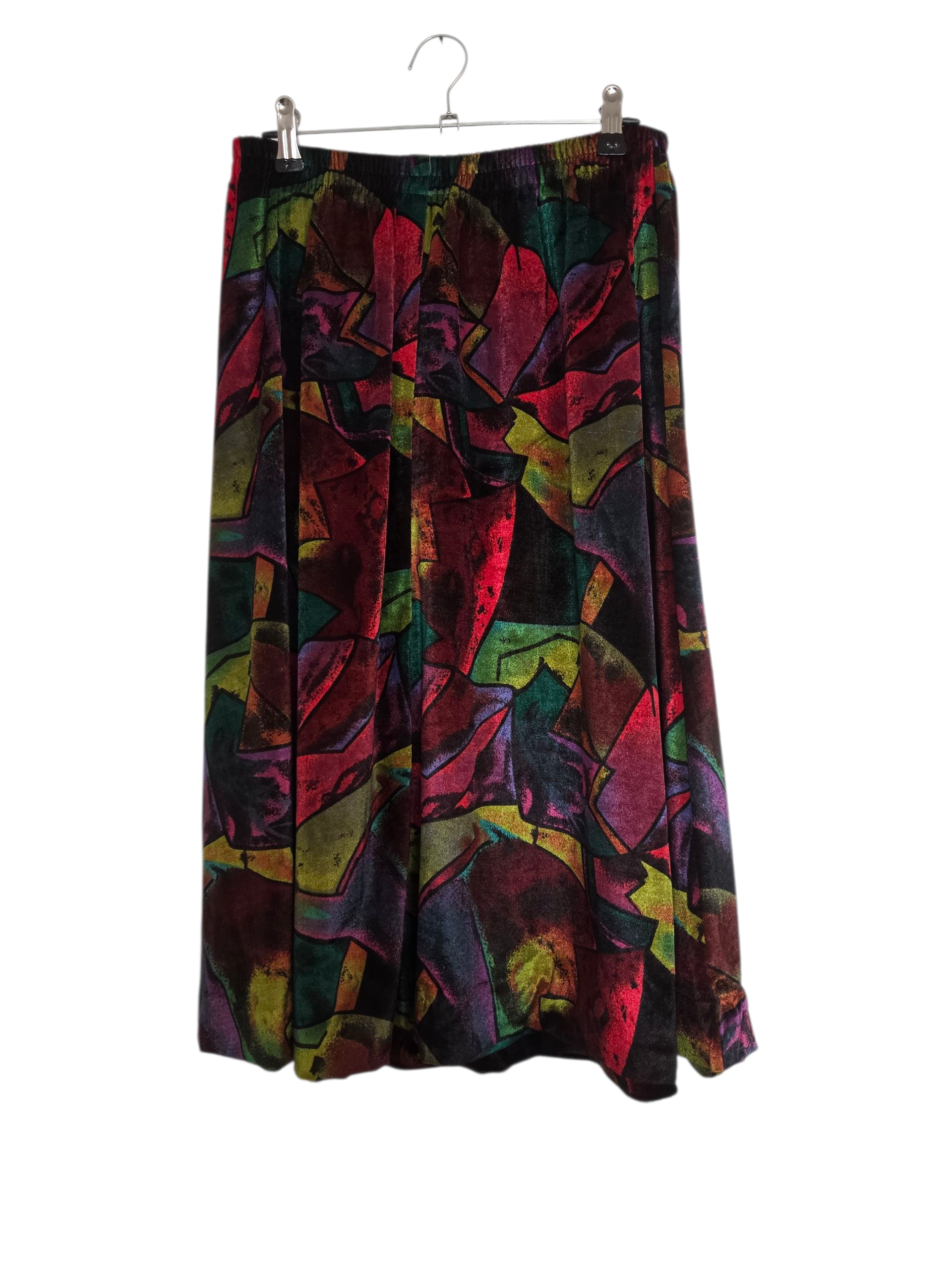 Jupe velours brillants